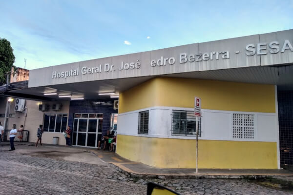 Foto da fachada do Hospital Dr. José Pedro Bezerra